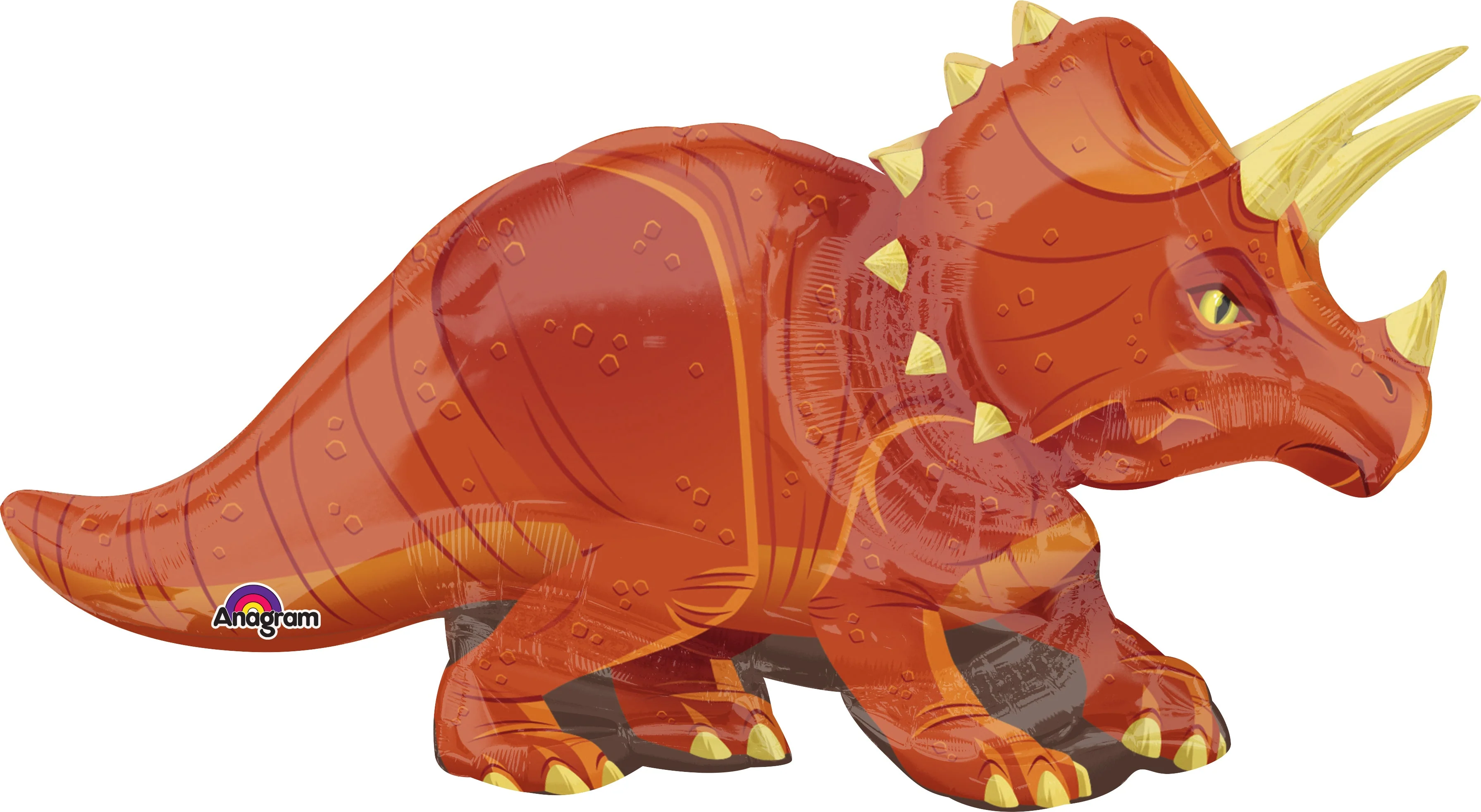 42" Jumbo Triceratops Balloon Packaged