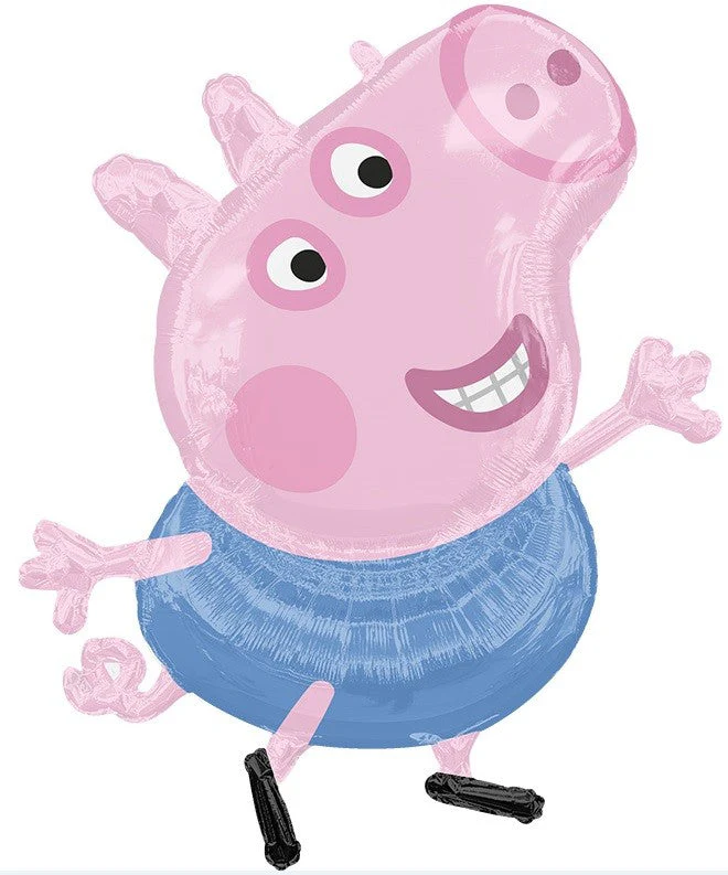 24" George Peppa Pig Foil Balloon