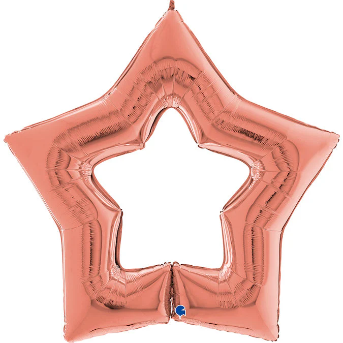 48" Linky Star Rose Gold Foil Balloon