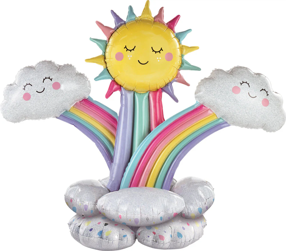 49" Airfill Rainbow Stacker Foil Balloon