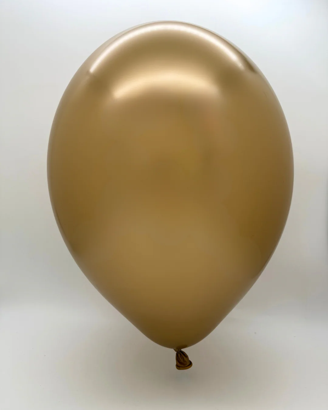 5" Cattex Titanium (Chrome/Mirror) Gold Latex Balloons (100 Per Bag) - Image 3