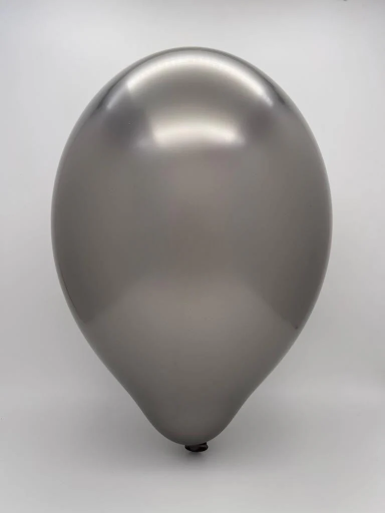 5" Cattex Titanium (Chrome/Mirror) Mercury Latex Balloons (100 Per Bag) - Image 2