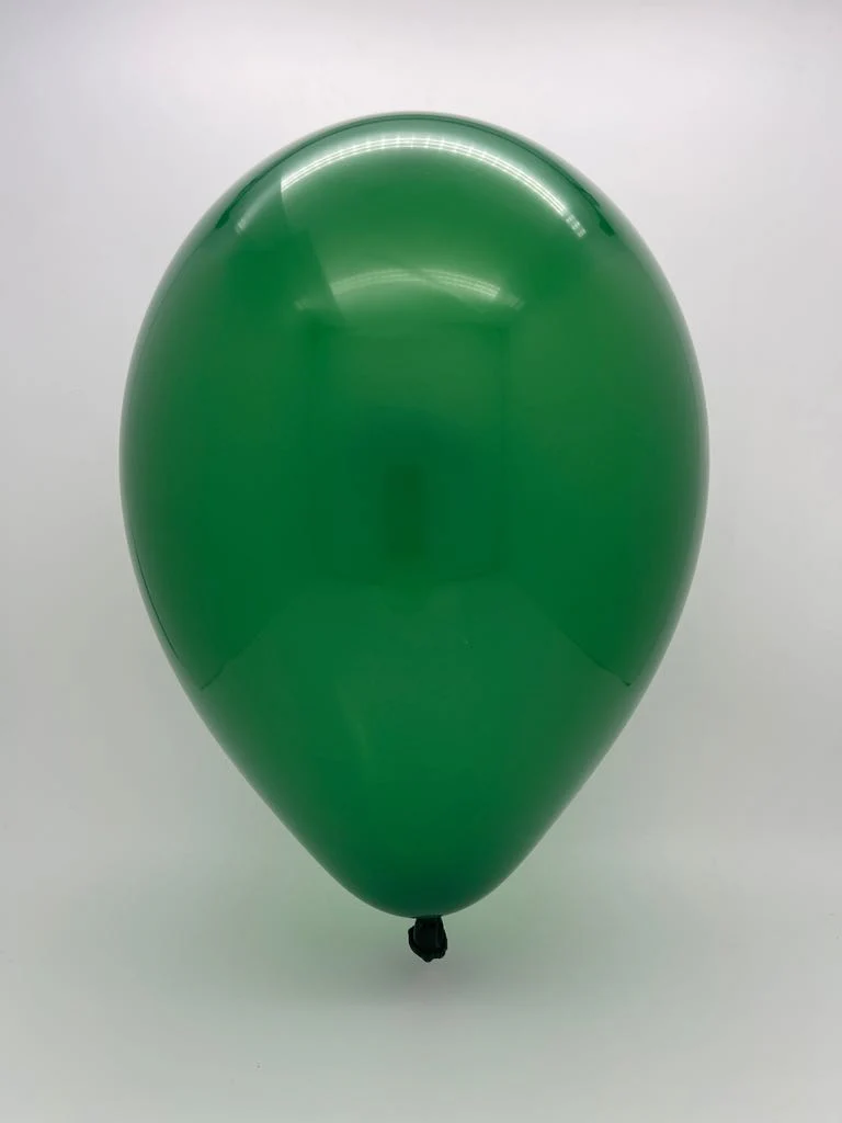 5" Crystal/Jewel Emerald Green Tuftex Latex Balloons 50 Per Bag - Image 2