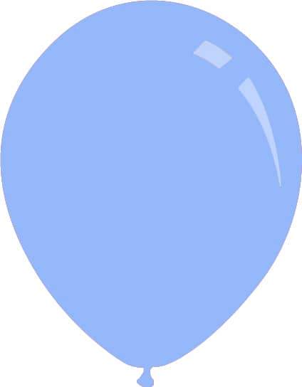5" Deco Baby Blue Decomex Latex Balloons (100 Per Bag)