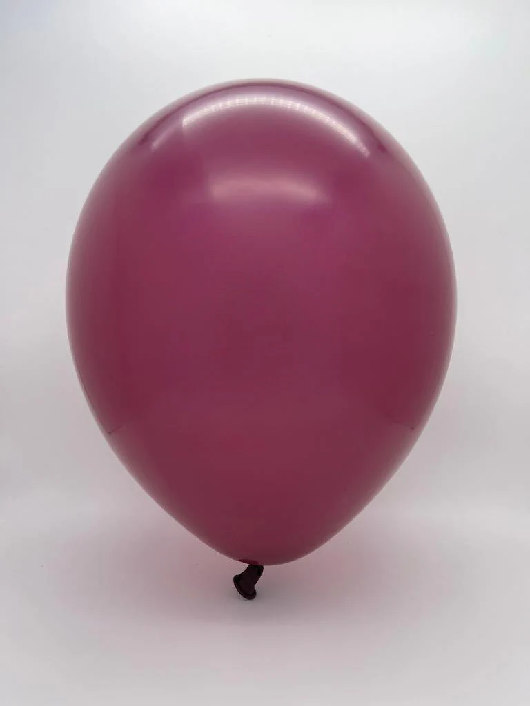 5" Deco Burgundy Decomex Latex Balloons (100 Per Bag) - Image 2