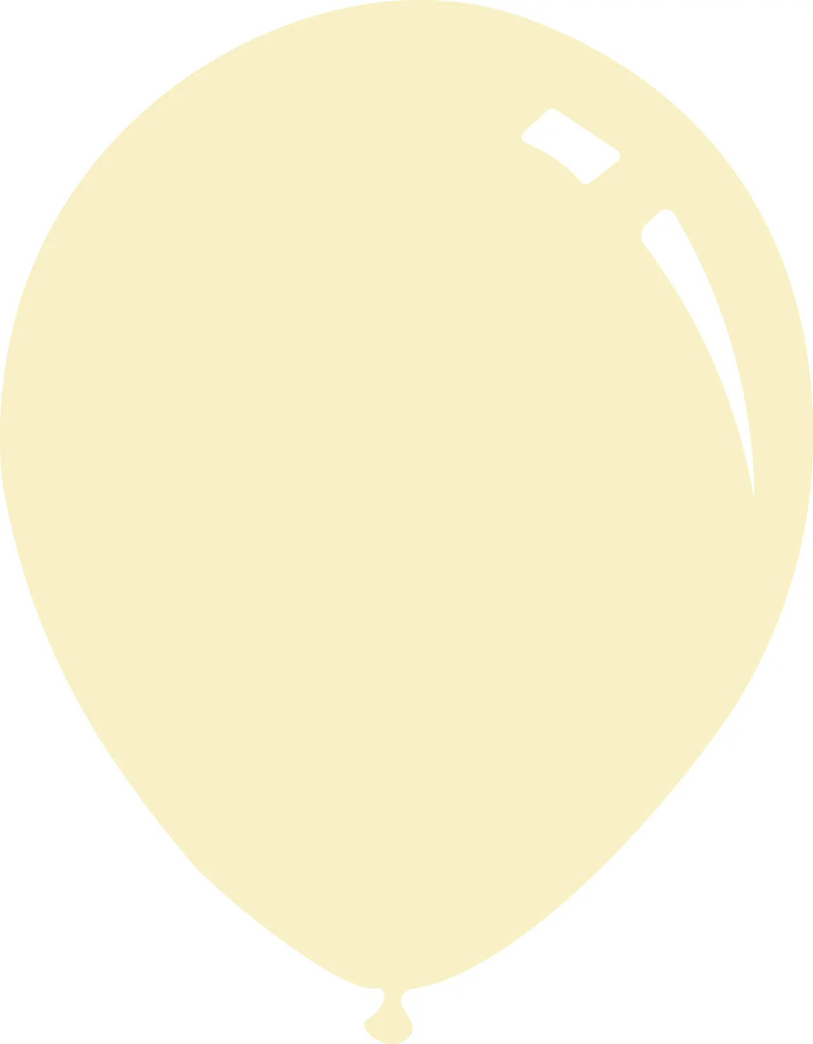 5" Deco Ivory Decomex Latex Balloons (100 Per Bag)