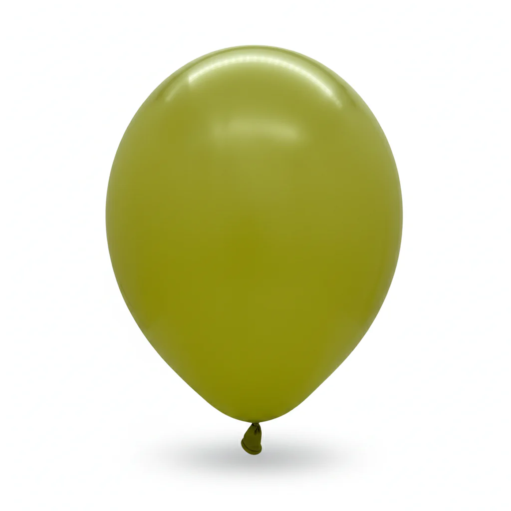 5" Deco Olive Decomex Latex Balloons (100 Per Bag) - Image 3