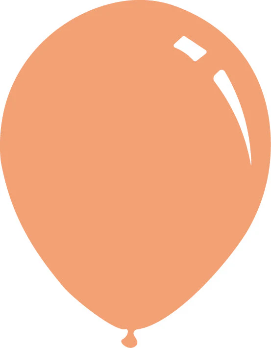 5" Deco Peach Decomex Latex Balloons (100 Per Bag)