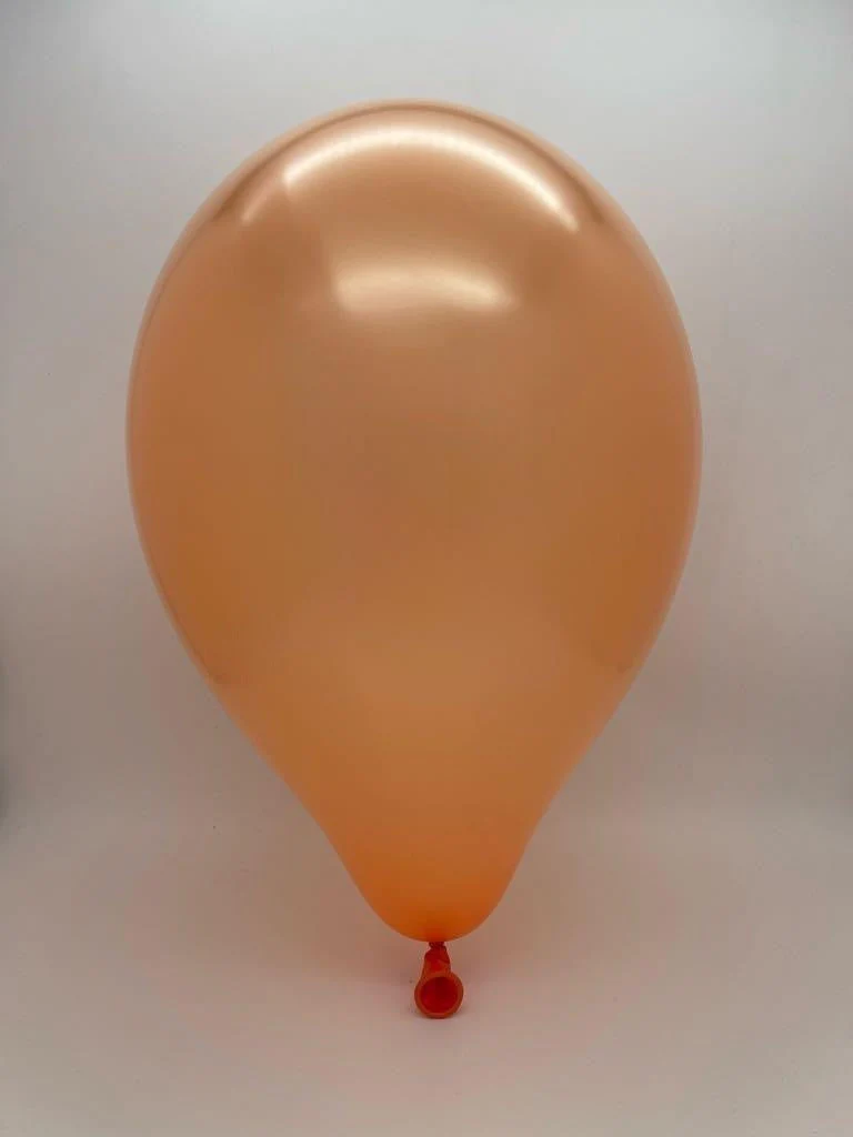 5" Gemar Latex Balloons (Bag of 100) Metallic Orange - Image 2