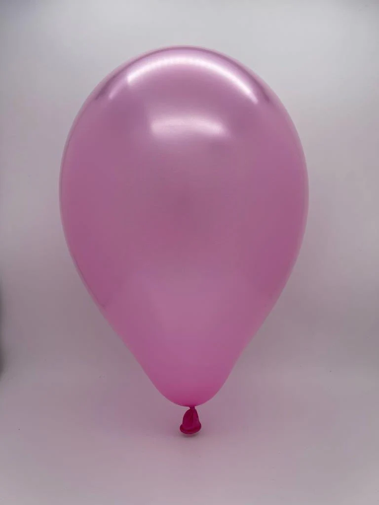 5" Gemar Latex Balloons (Bag of 100) Metallic Rose - Image 2