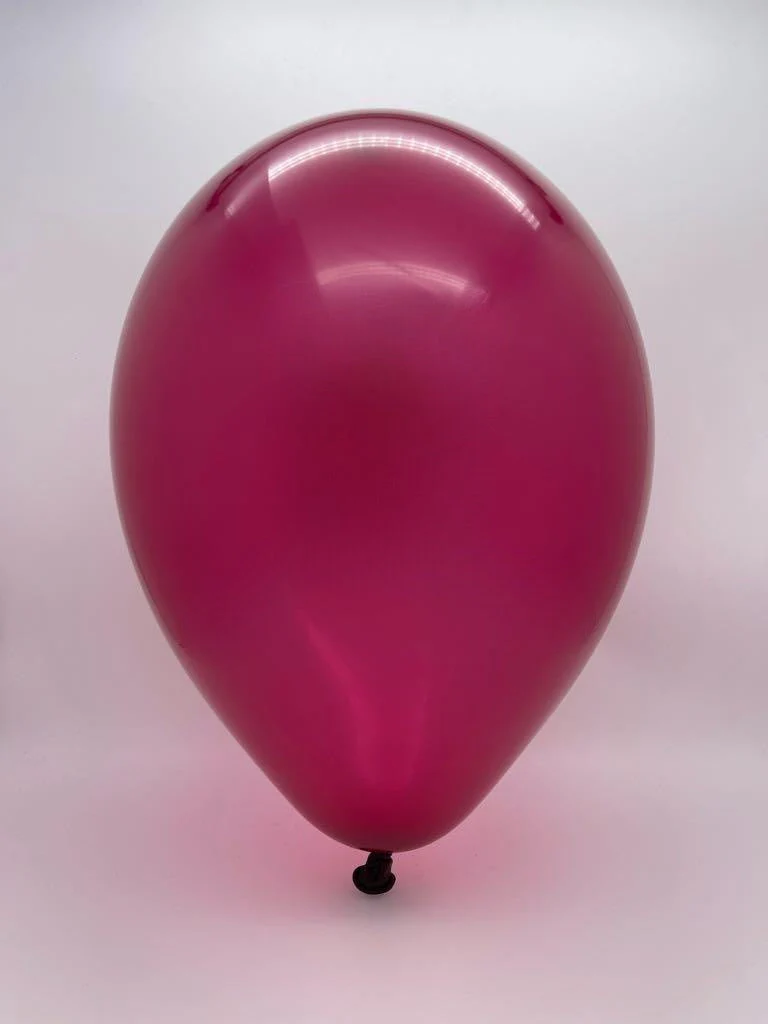 5" Gemar Latex Balloons (Bag of 100) Standard Burgundy - Image 2