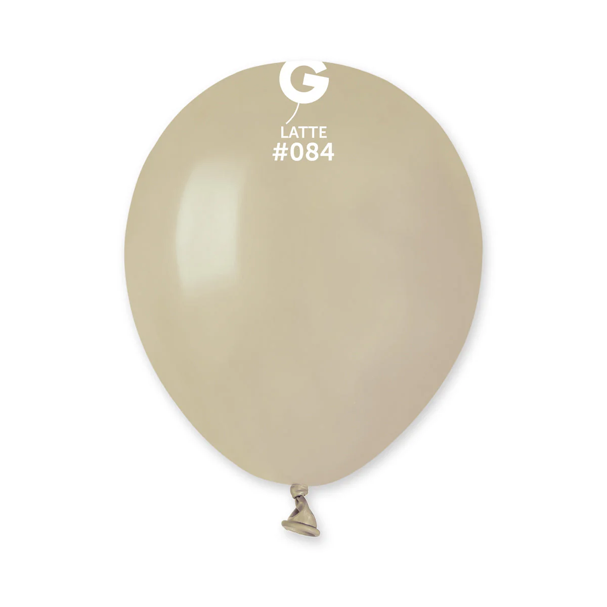 5" Gemar Latex Balloons (Bag of 100) Standard Latte