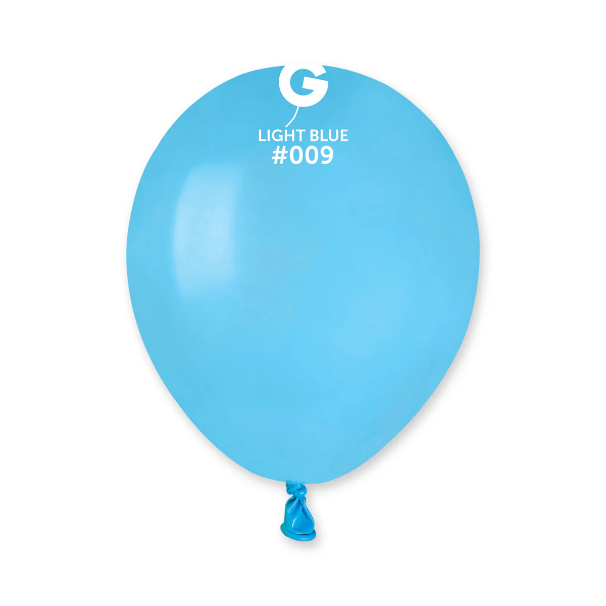 5" Gemar Latex Balloons (Bag of 100) Standard Light Blue