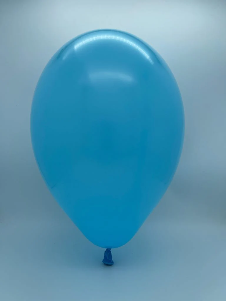 5" Gemar Latex Balloons (Bag of 100) Standard Light Blue - Image 2