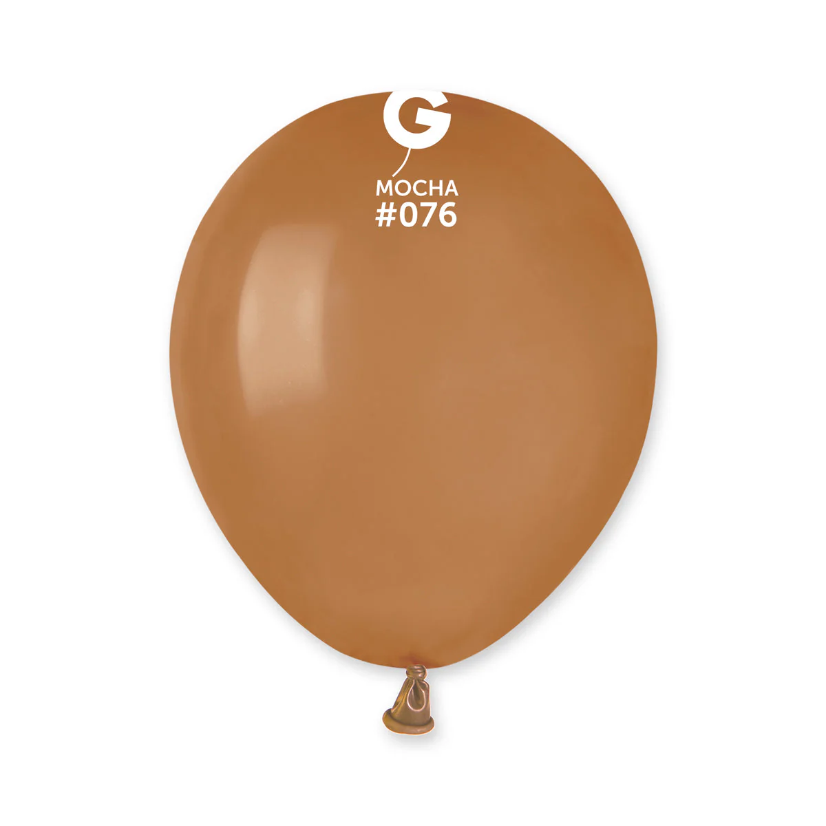 5" Gemar Latex Balloons (Bag of 100) Standard Mocha