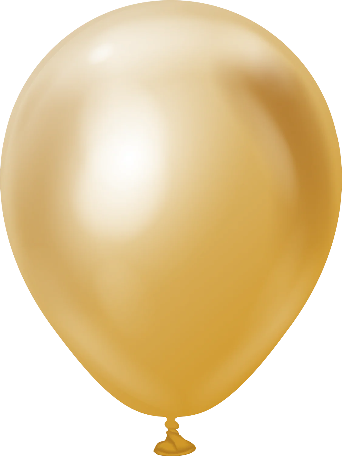 5" Kalisan Latex Balloons Mirror Gold (50 Per Bag)