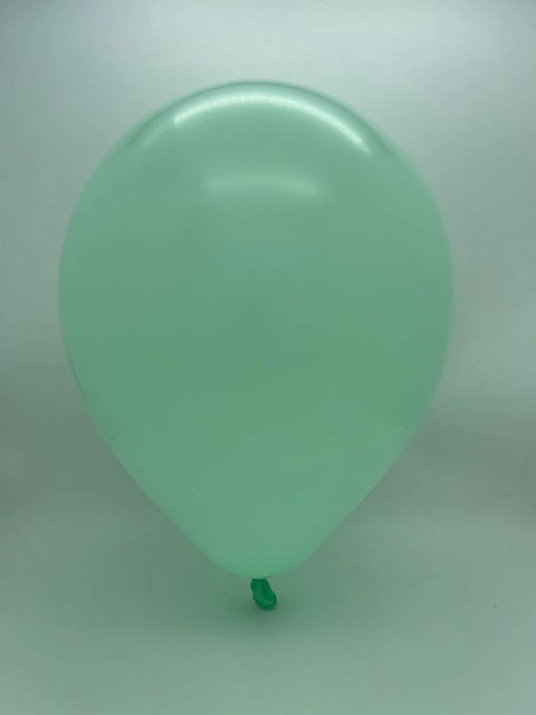5" Kalisan Latex Balloons Pastel Matte Macaron Green (50 Per Bag) - Image 2