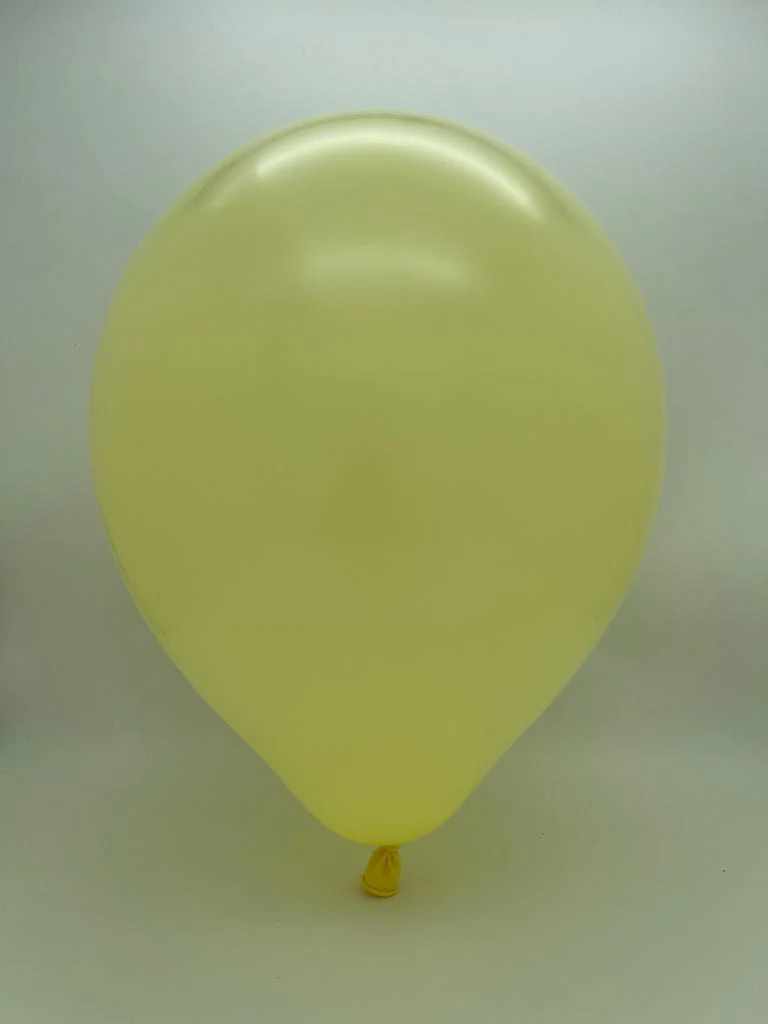 5" Kalisan Latex Balloons Pastel Matte Macaron Yellow (50 Per Bag) - Image 2