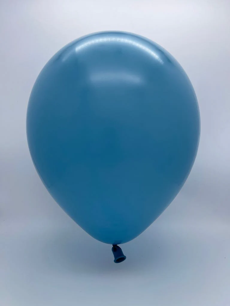 5" Kalisan Latex Balloons Retro Deep Blue (50 Per Bag) - Image 2