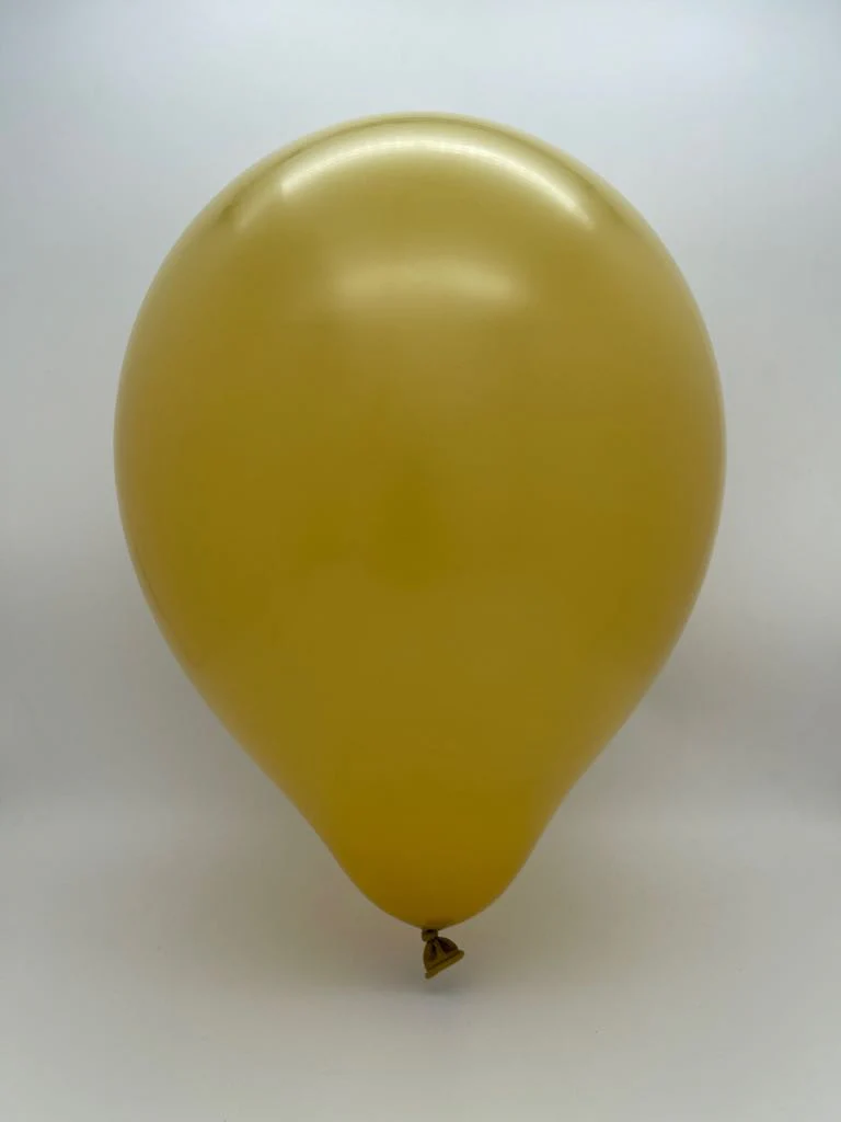 5" Kalisan Latex Balloons Retro Mustard (50 Per Bag) - Image 2