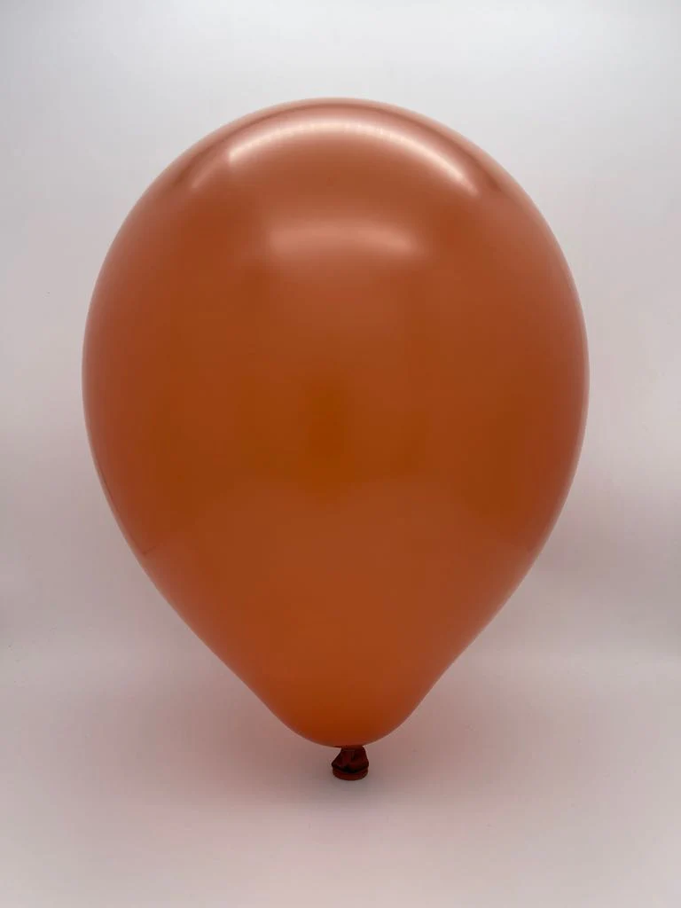 5" Kalisan Latex Balloons Retro Rust Orange (50 Per Bag) - Image 2