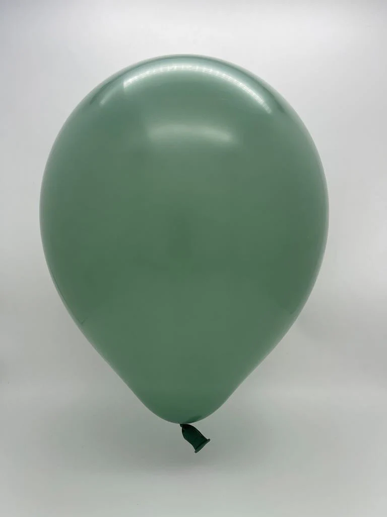 5" Kalisan Latex Balloons Retro Sage (50 Per Bag) - Image 2