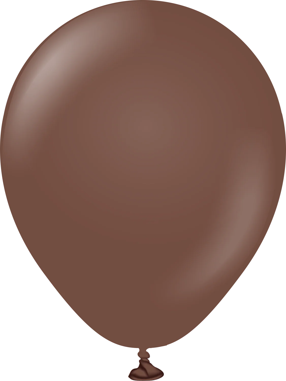 5" Kalisan Latex Balloons Standard Chocolate Brown (50 Per Bag)