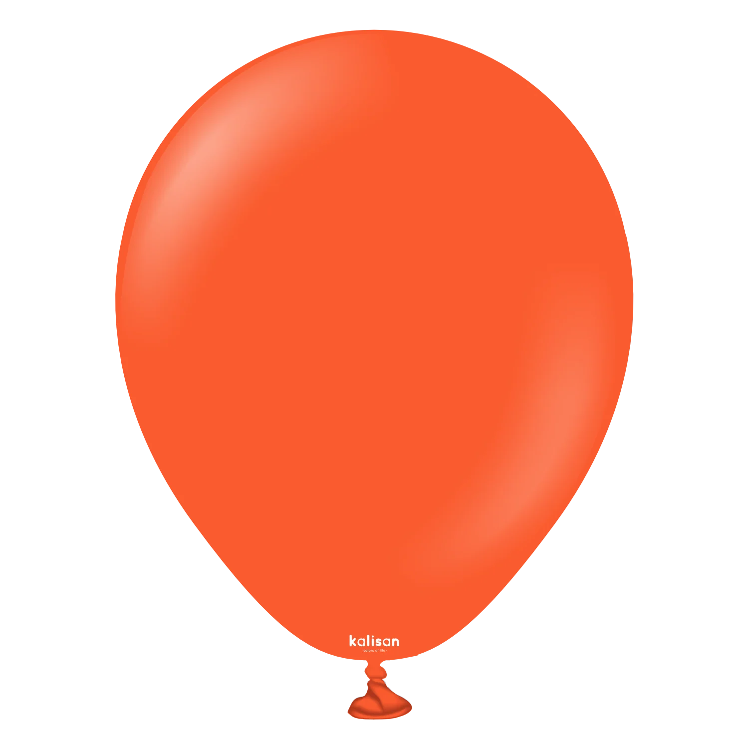 5" Kalisan Latex Balloons Standard Flame Orange (50 Per Bag)