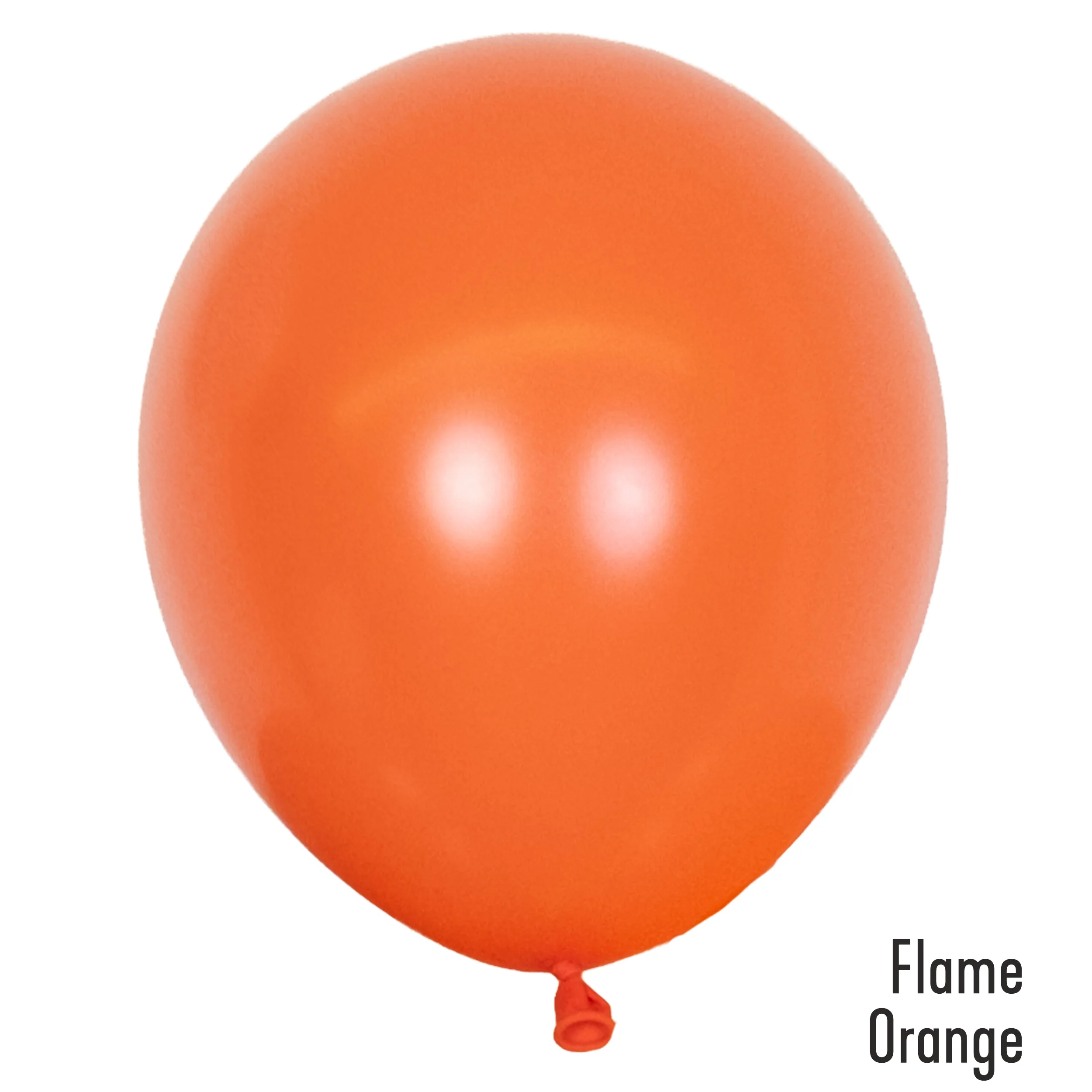 5" Kalisan Latex Balloons Standard Flame Orange (50 Per Bag) - Image 2