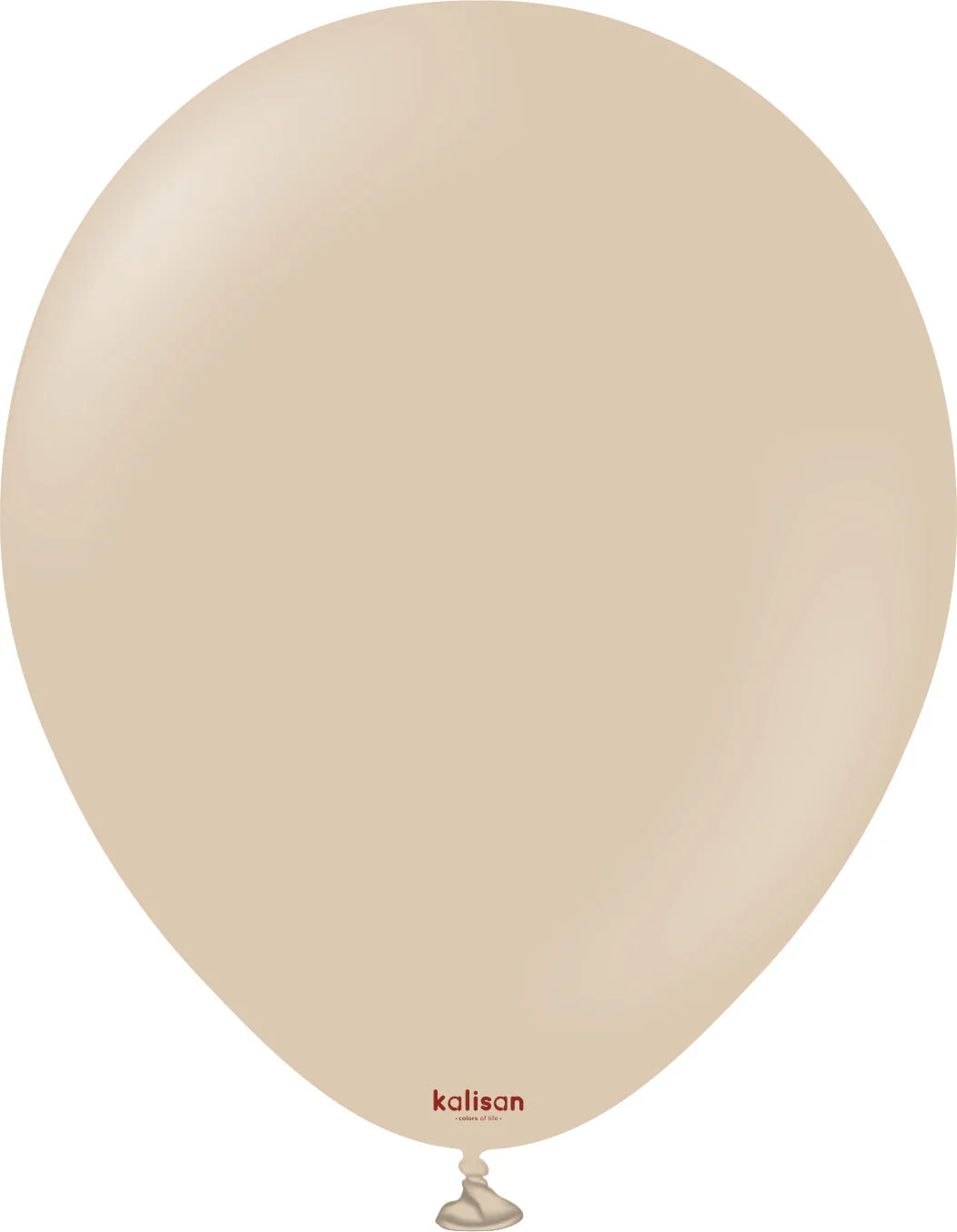 5" Kalisan Latex Balloons Standard Hazelnut (50 Per Bag)