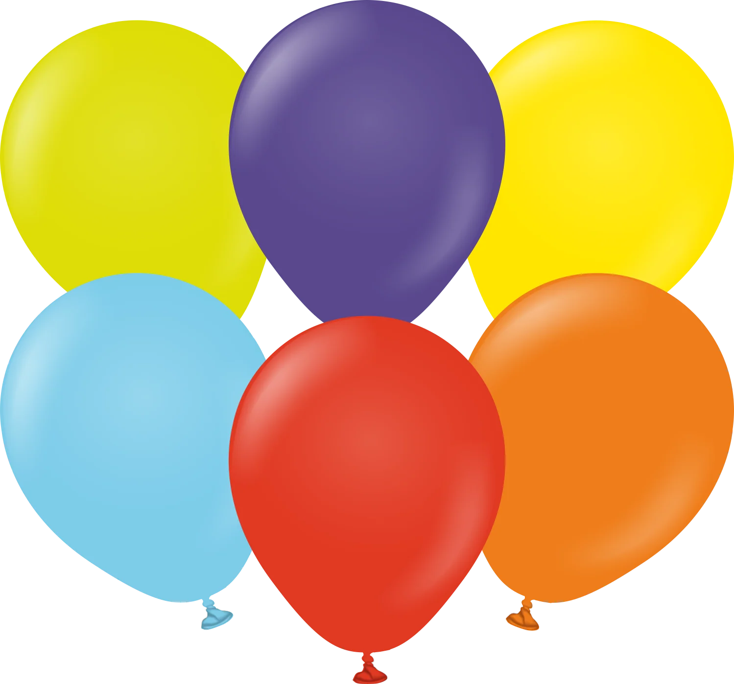 5" Kalisan Latex Balloons Standard Rainbow Assortment (50 Per Bag)