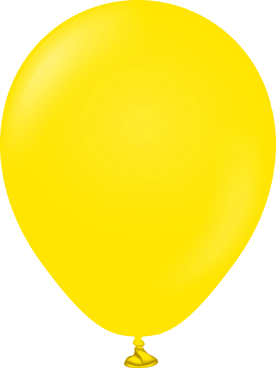 5" Kalisan Latex Balloons Standard Yellow (50 Per Bag)