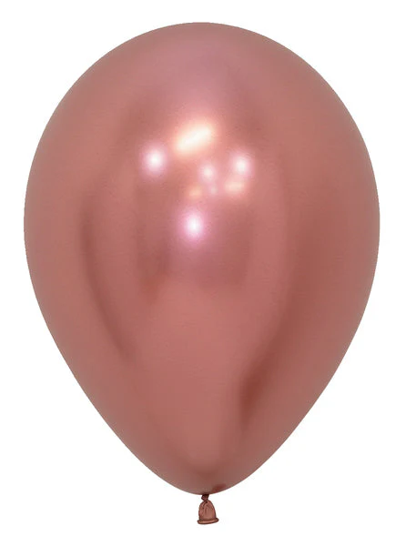 5" Latex Balloons (100 Per Bag) Reflex Rose Gold Sempertex/Betallatex