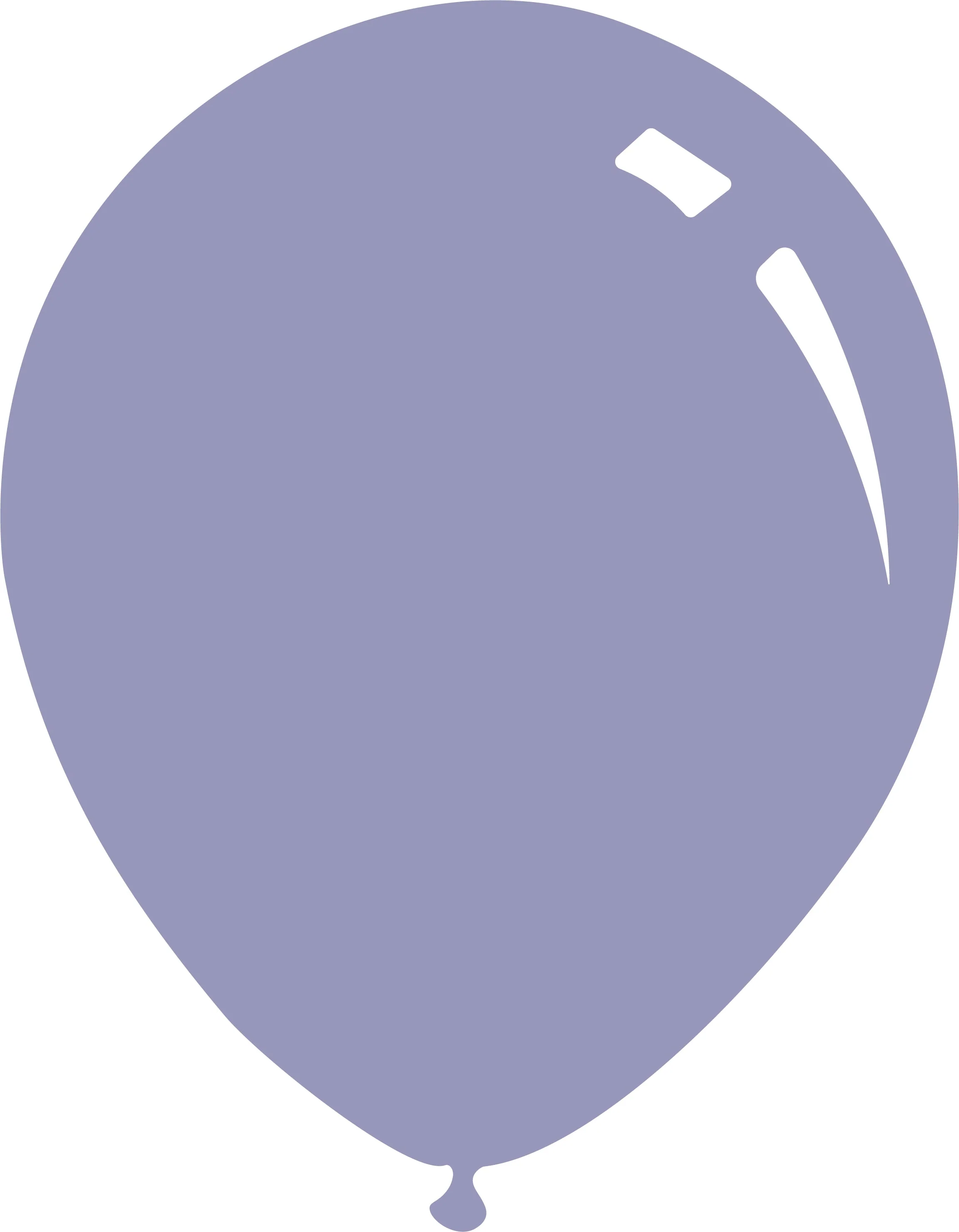 5" Metallic Periwinkle Decomex Latex Balloons (100 Per Bag)
