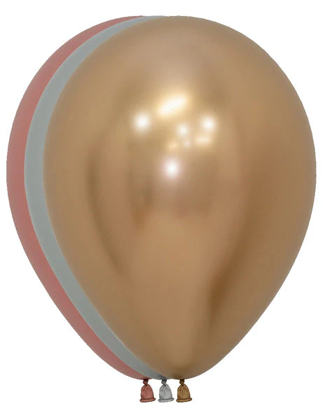 5" Reflex Deluxe Assortment Latex Balloons (100 Per Bag) Sempertex/Betallatex