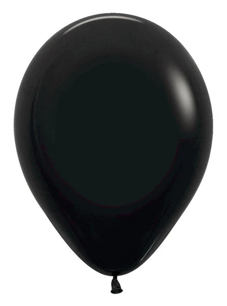 5" Standard Black Designer Balloons (100 Per Bag) Sempertex/Betallatex