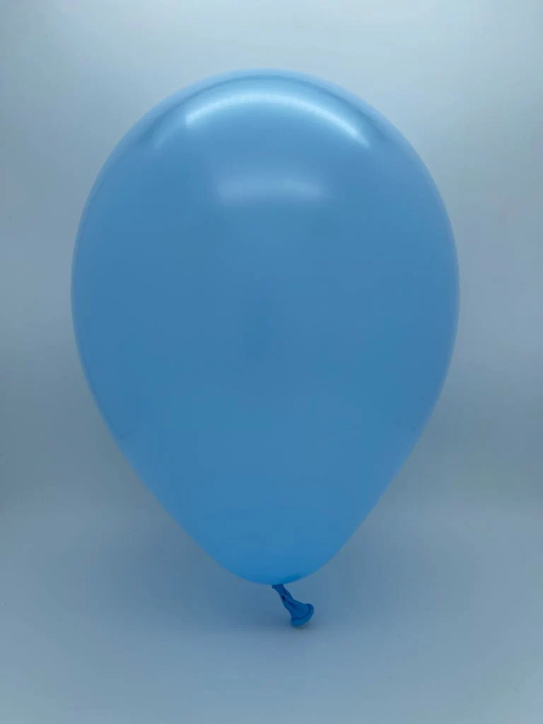 5 Inch Tuftex Latex Balloons Designer Balloons (50 Per Bag) Baby Blue - Image 2