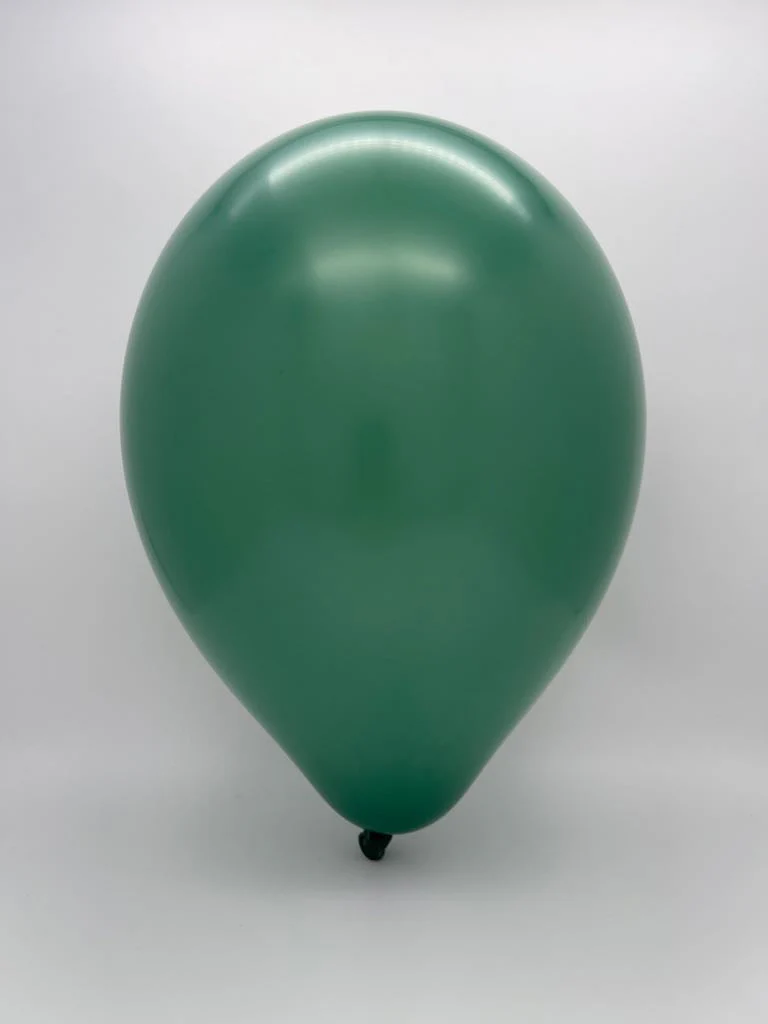 5 Inch Tuftex Latex Balloons Designer Balloons (50 Per Bag) Evergreen - Image 2