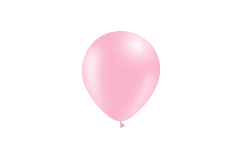 5'' Balloonia Latex Balloons Professional Line Standard Baby Pink (100 Per Bag) - Image 3