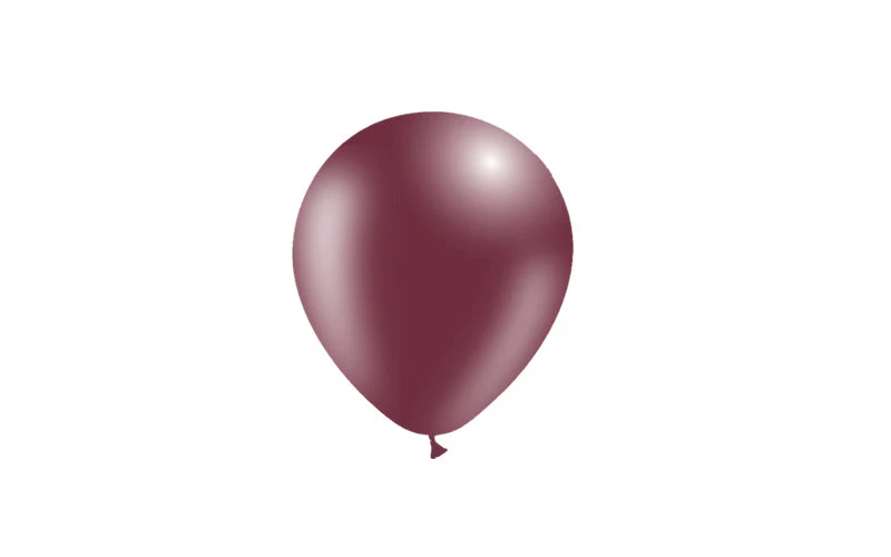 5'' Balloonia Latex Balloons Professional Line Standard Burgundy (100 Per Bag) - Image 4