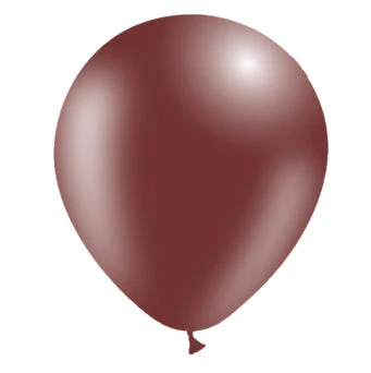 5'' Balloonia Latex Balloons Professional Line Standard Chocolate (100 Per Bag) - Image 2