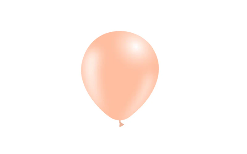 5'' Balloonia Latex Balloons Professional Line Standard Peach (100 Per Bag) - Image 3
