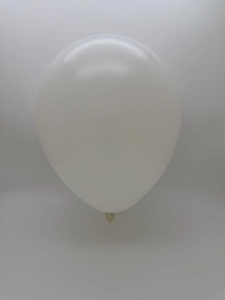5'' Balloonia Latex Balloons Professional Line Standard White (100 Per Bag) - Image 2