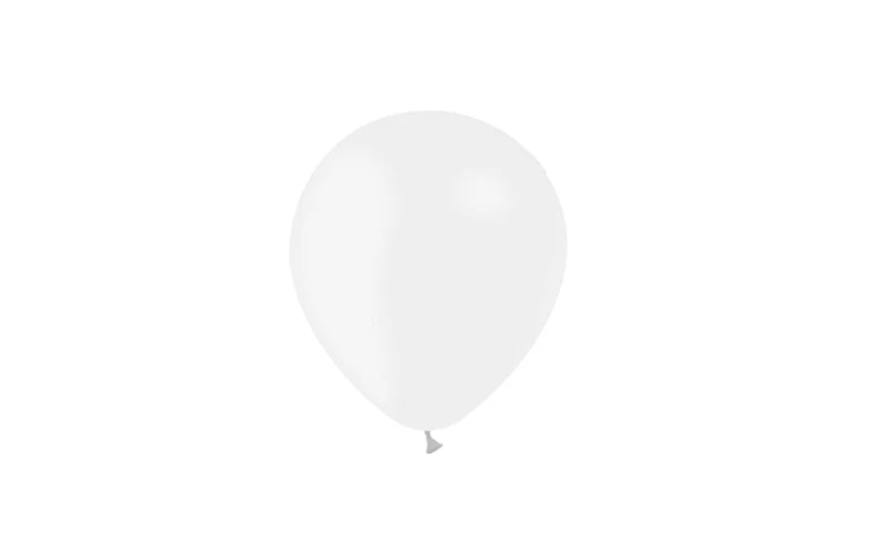 5'' Balloonia Latex Balloons Professional Line Standard White (100 Per Bag) - Image 3