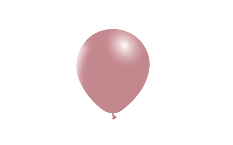 5'' Balloonia Latex Balloons Professional Line Vintage Vintage Pink (100 Per Bag) - Image 3