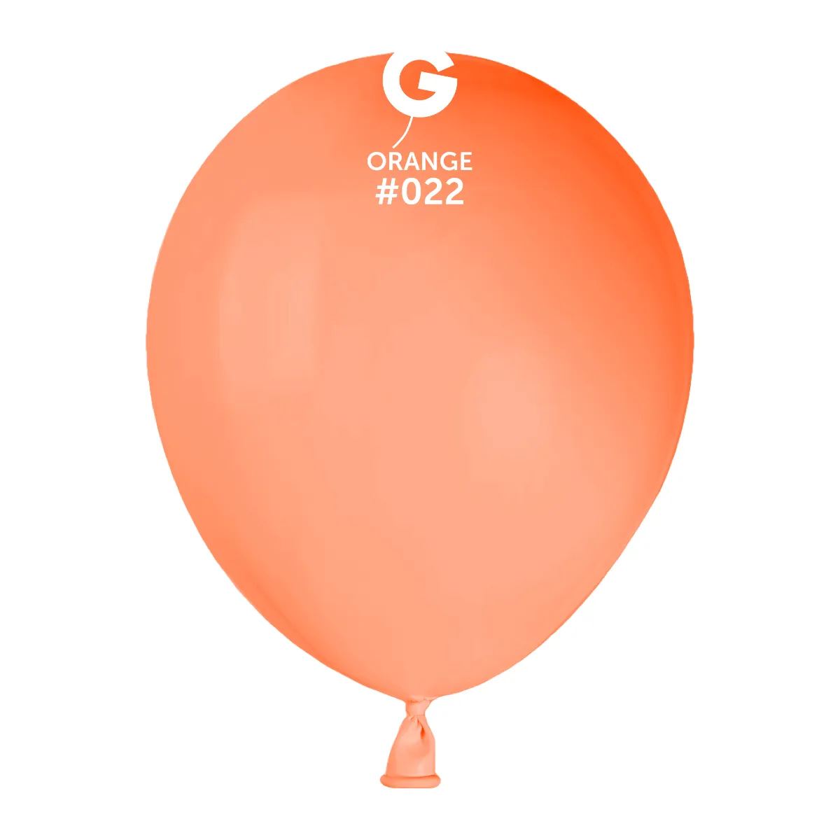 5" Gemar (100 Count) Neon Orange Latex Balloons