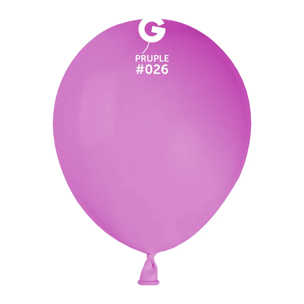 5" Gemar (100 Count) Neon Purple Latex Balloons