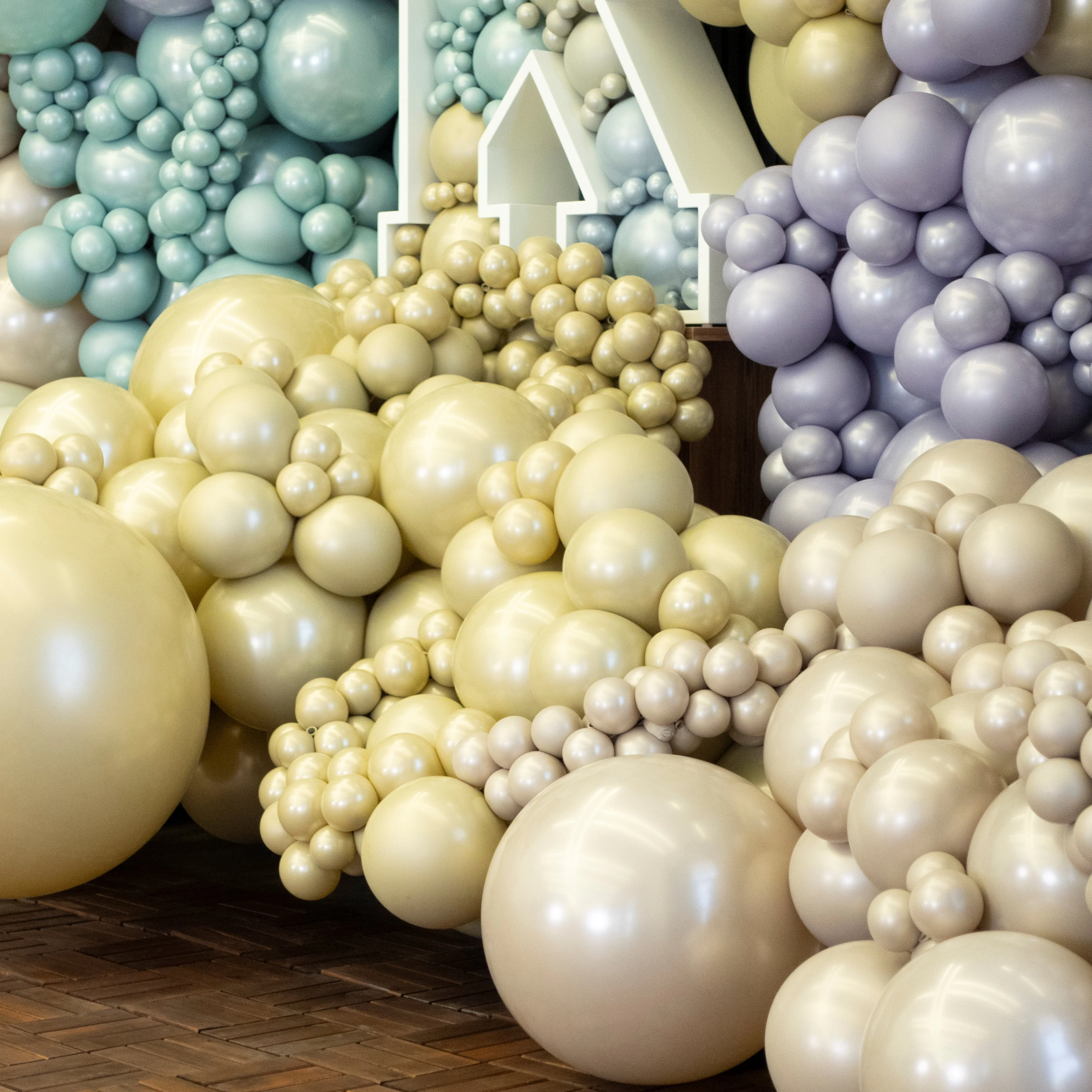 5" Kalisan Brand Latex Balloons Aura Antique Gold (50 Per Bag) - Image 27