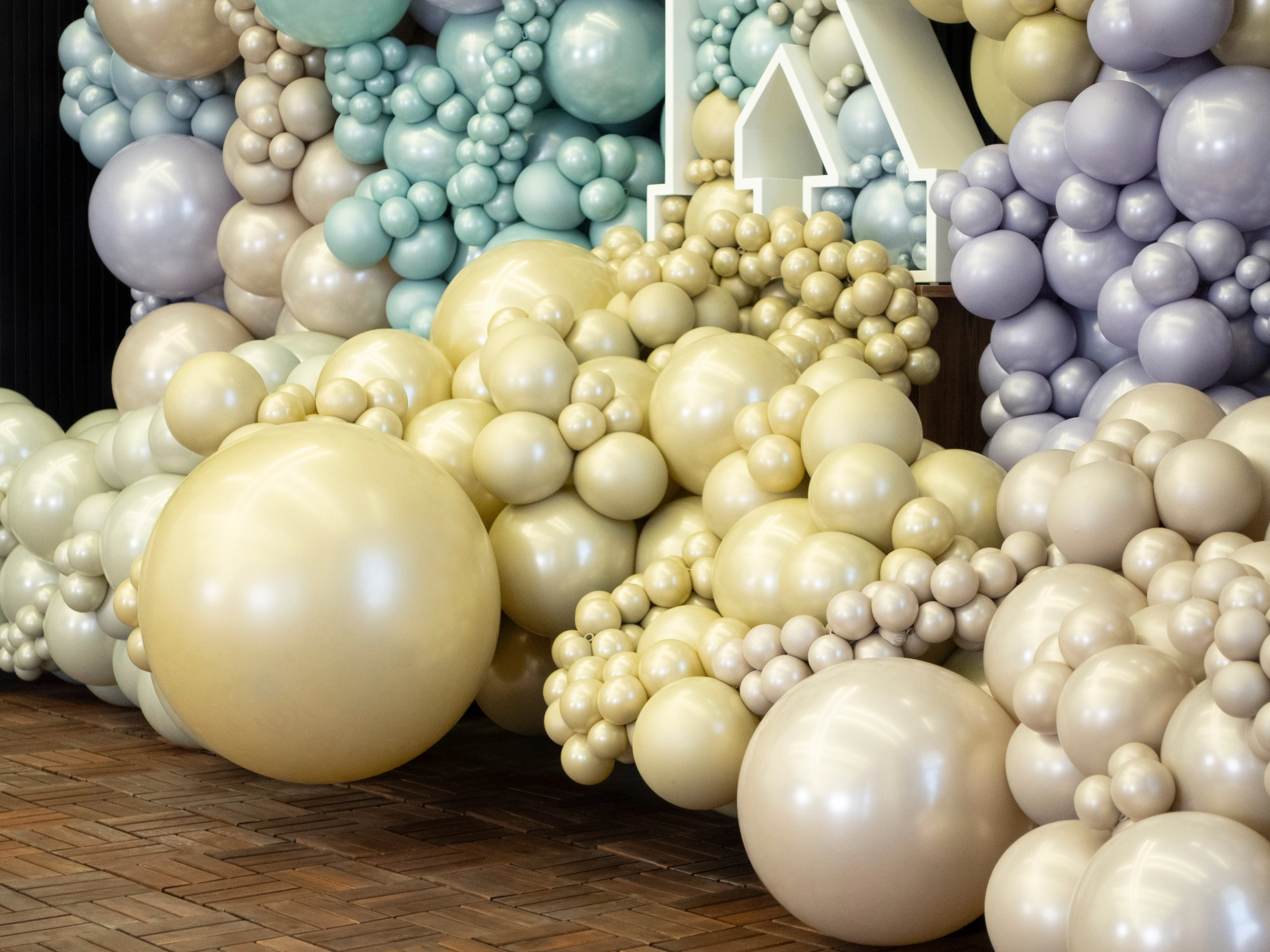 5" Kalisan Brand Latex Balloons Aura Ice Blue (50 Per Bag) - Image 35