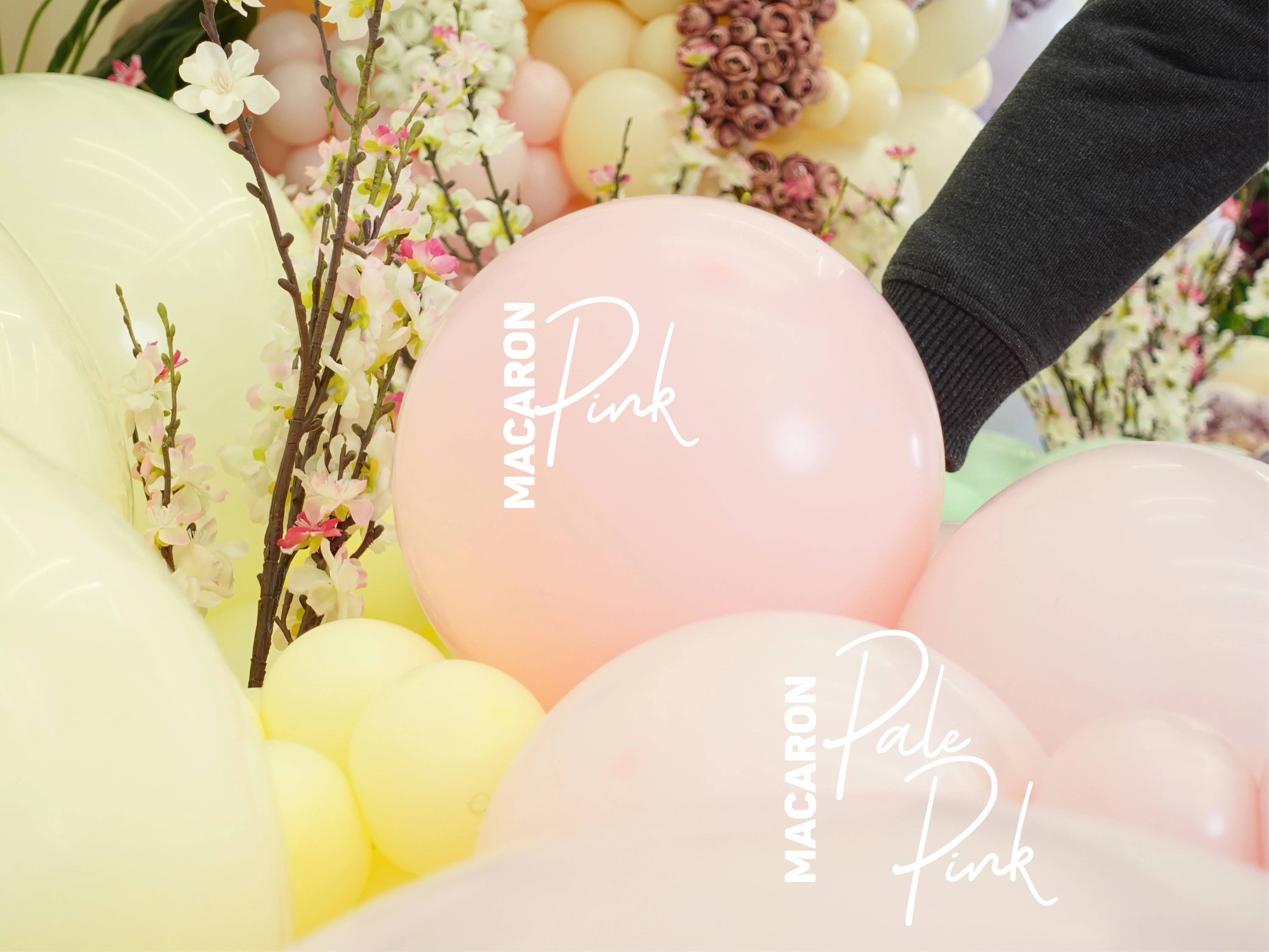 5" Kalisan Latex Balloons Standard Macaron Pale Pink (50 Per Bag) - Image 3
